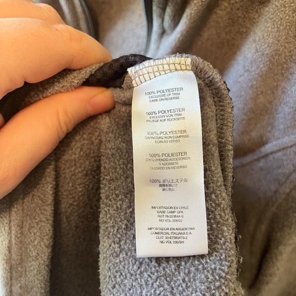 Sherpa Fleece Jacket - Grey - Picture 5 of 9